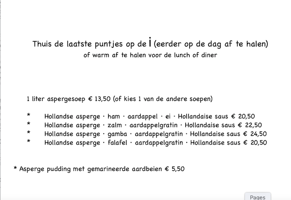 Asperges bij Oevers